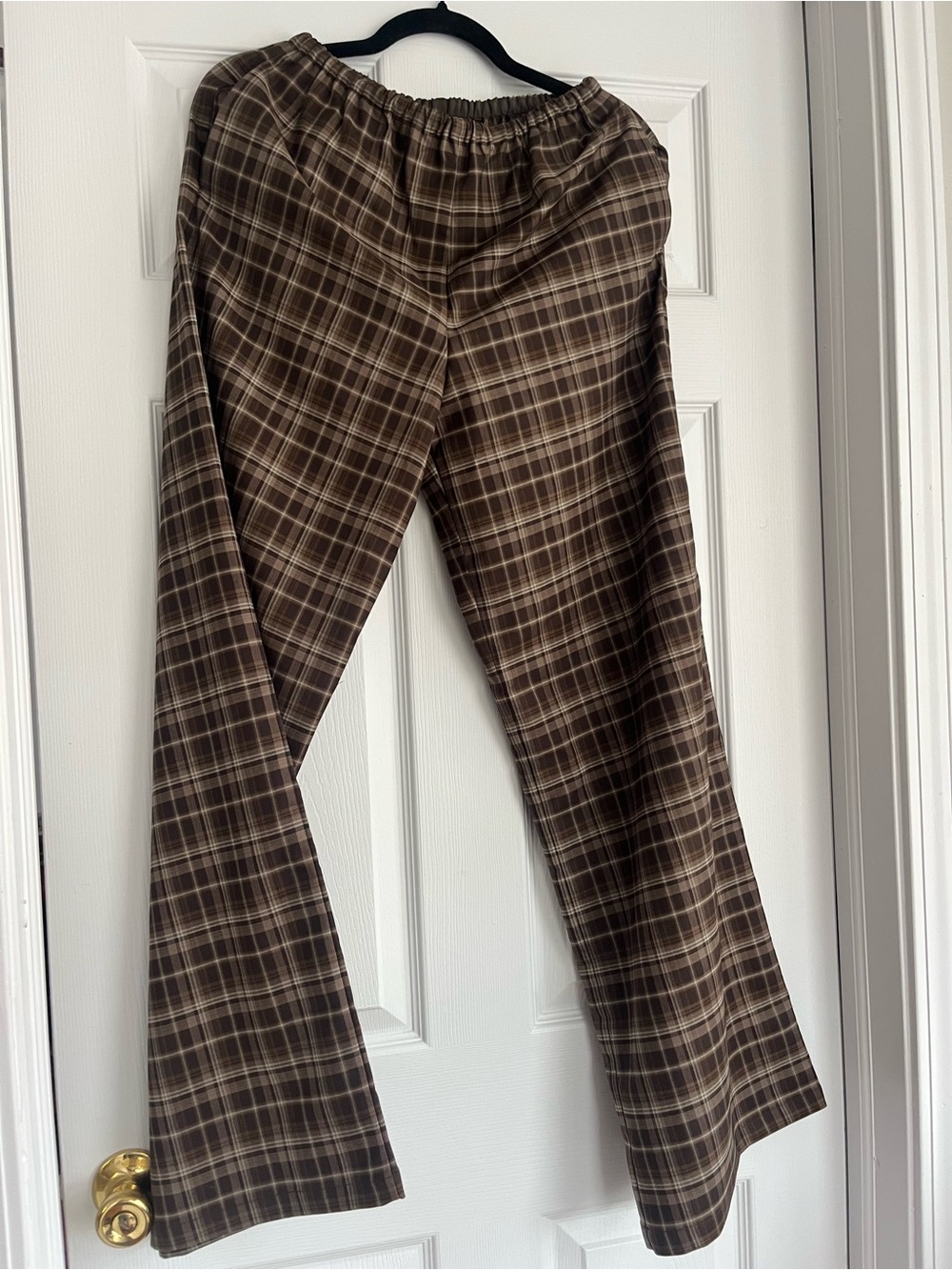 Plaid Pull-on Trousers